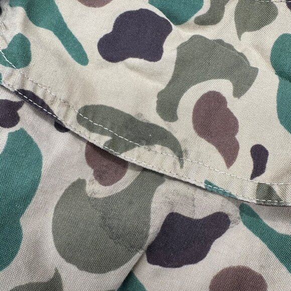 Vintage Camouflage Hunting Shirt Button Down Size Medium Retro Camo READ - Picture 9 of 11